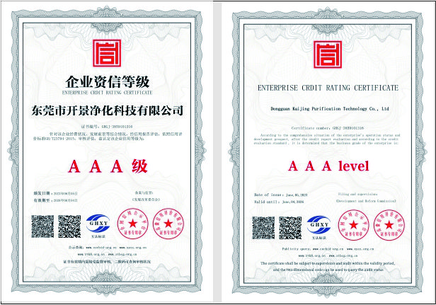 企业资信等级证书